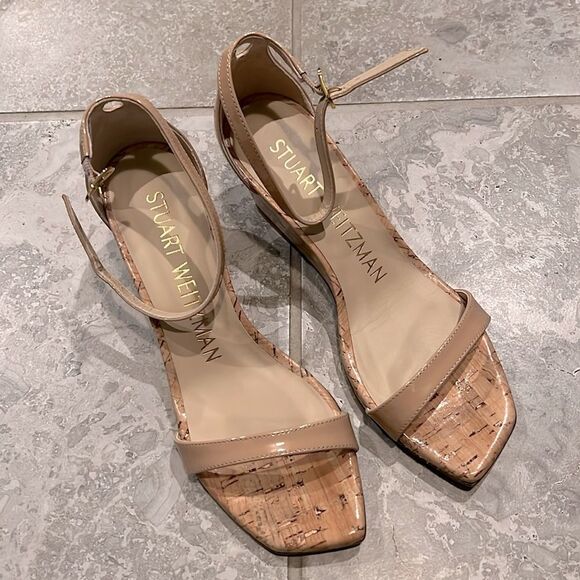 Stuart Weitzman Nudistcurve 50 Ankle Strap Wedge Sandals, New, Size EU 36 US 5.5 - Picture 6 of 12